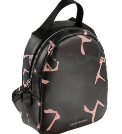 Emporio Armani Rygsæk - Sort m. Army/Rosa Print