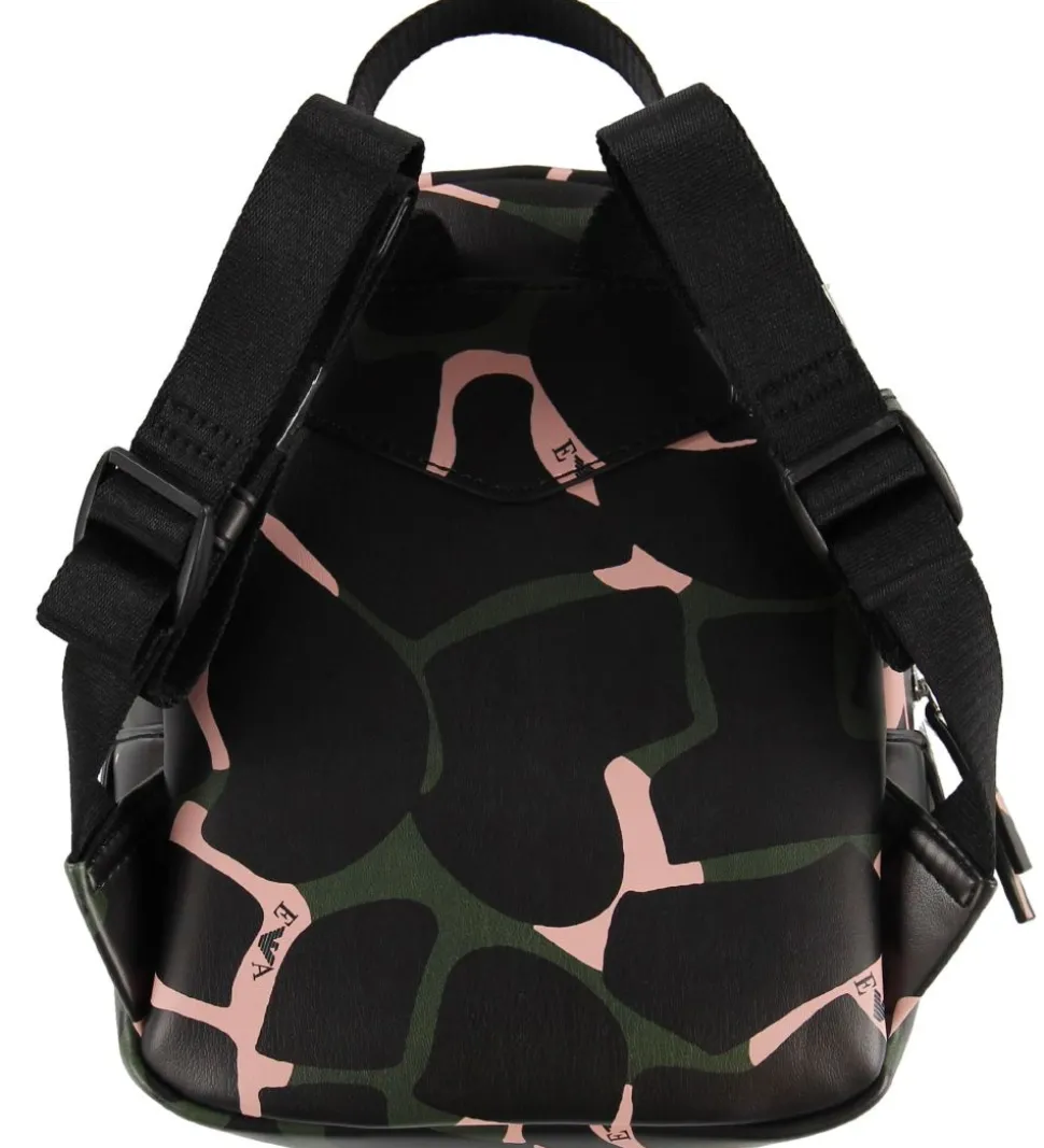 Emporio Armani Rygsæk - Sort m. Army/Rosa Print