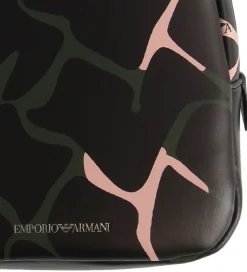 Emporio Armani Rygsæk - Sort m. Army/Rosa Print