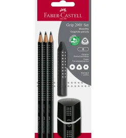 Faber-Castell Blyantsæt - Grip - 5 Dele - Sort