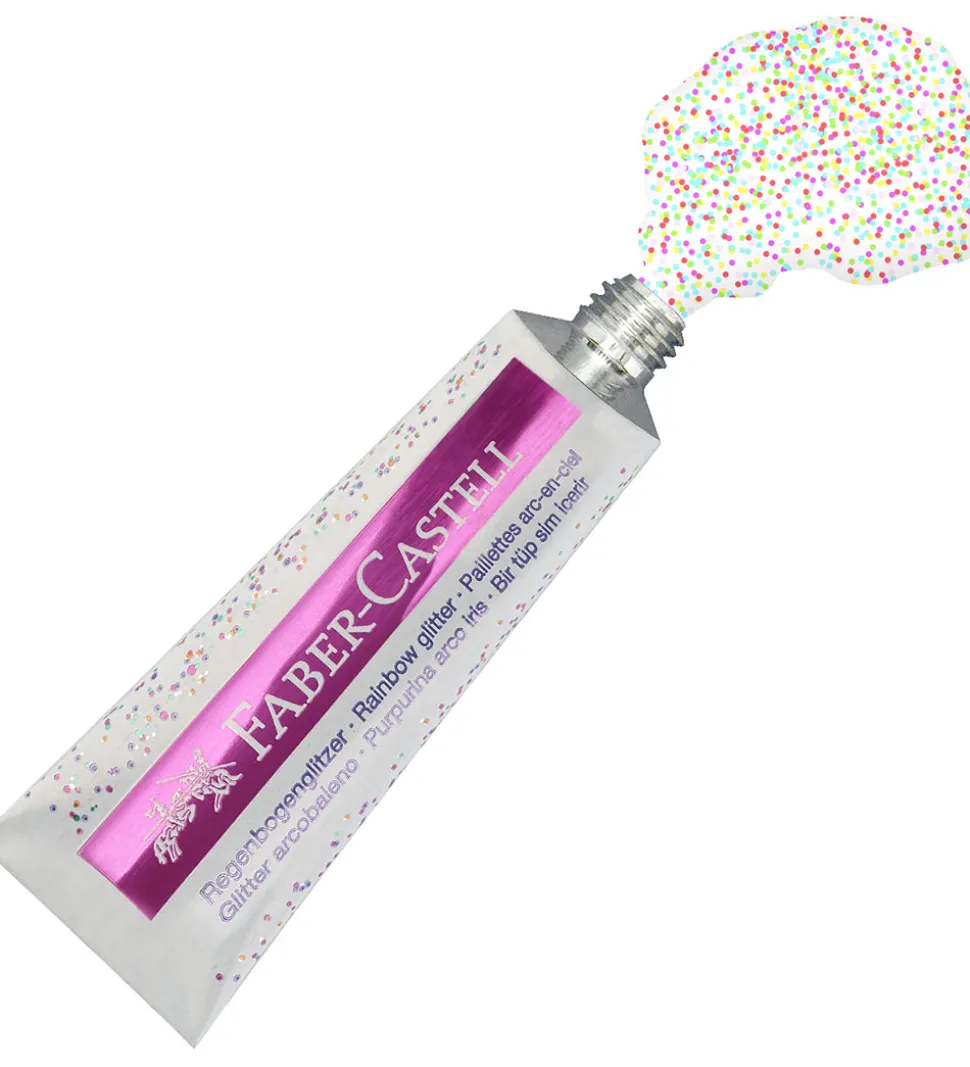 Faber-Castell Glitter Tuber - 2 stk. - Rainbow