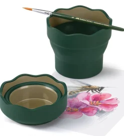 Faber-Castell Kop Til Vand/Pensel - Click&Go - Flaskegrøn