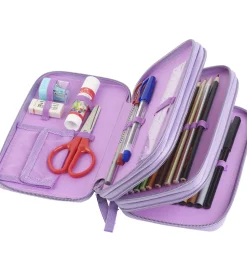 Faber-Castell Penalhus m. Indhold - Unicorn - Lilla