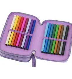 Faber-Castell Penalhus m. Indhold - Unicorn - Lilla