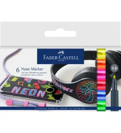Faber-Castell Tuscher - 6 stk. - Neon