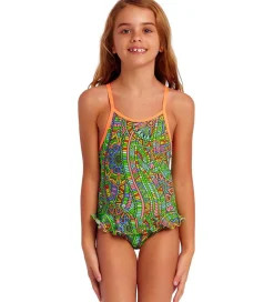 Funkita Badedragt - UV50+ - Belted Frill - Minty Mixer