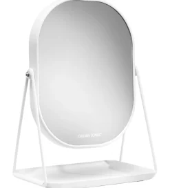 Gillian Jones Bordspejl - Oval - Forstørrelse/Bakke - Hvid