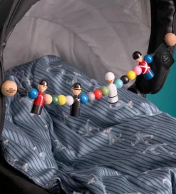 Kay Bojesen Sengetøj - Baby - Blå m. Aber