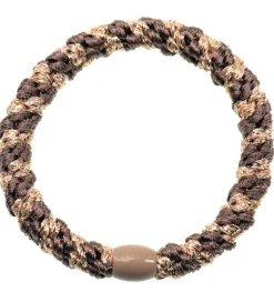 Kknekki Hårelastik - Brun/Beige Glimmer