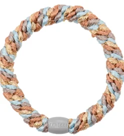 Kknekki Hårelastik - Lyseblå/Beige Glimmer