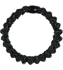 Kknekki Hårelastik - Mørkegrå Glimmer m. Lace