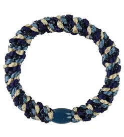 Kknekki Hårelastik - Navy/Beige/Petroleum