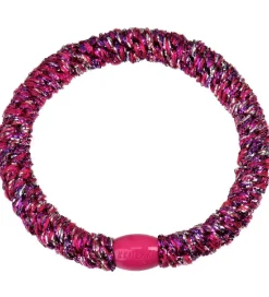 Kknekki Hårelastik - Pink/Sølv Glimmer