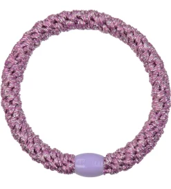 Kknekki Hårelastik - Pink/Sølv Glimmer