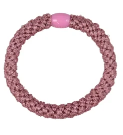 Kknekki Hårelastik - Rosa Glimmer