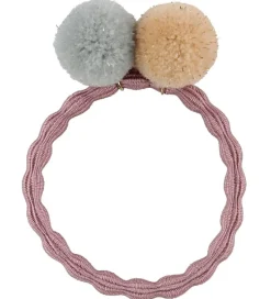 Kknekki Hårelastik - Rosa m. Pompon