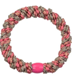 Kknekki Hårelastik - Rosa/Brun Glimmer