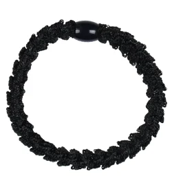 Kknekki Hårelastik - Sort Glimmer m. Lace