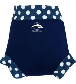 Konfidence Blebadebukser - UV50+ - Nappy E-flex - Navy Polka