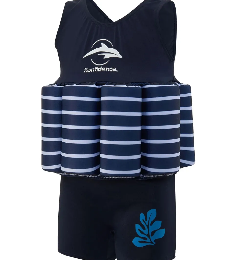 Konfidence Svømmedragt - UV40+ - Navy Blue/Breton