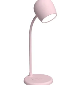 Kreafunk Lampe m. Oplader + Højtaler - Ellie - Dusty Rose