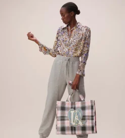 Lala Berlin Shopper - Cali - Check Pink Blush