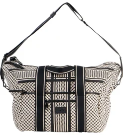 Lala Berlin Taske - Big Bag Muriel 2.0 - Heritage Stripe Black
