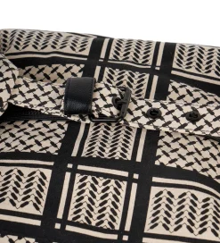Lala Berlin Taske - Big Bag Muriel 2.0 - Heritage Stripe Black