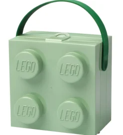 LEGO® Storage Madkasse - 11,5x15,5x15,8 - 4 Knopper - Sand Green