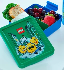 LEGO® Storage Madkasse/Drikkedunk - Iconic Boy - Grøn/Blå