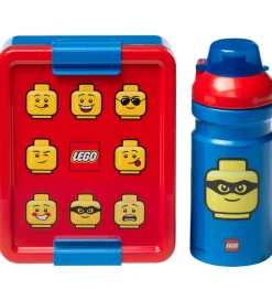 LEGO® Storage Madkasse/Drikkedunk - Iconic - Blå/Rød