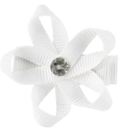Little Wonders Hårblomst - Ingrid - 4 cm - Grosgrain - Hvid