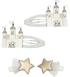 Mimi & Lula Hårspænder - 4 stk - 3,5/6 cm - Castle and Star Fair