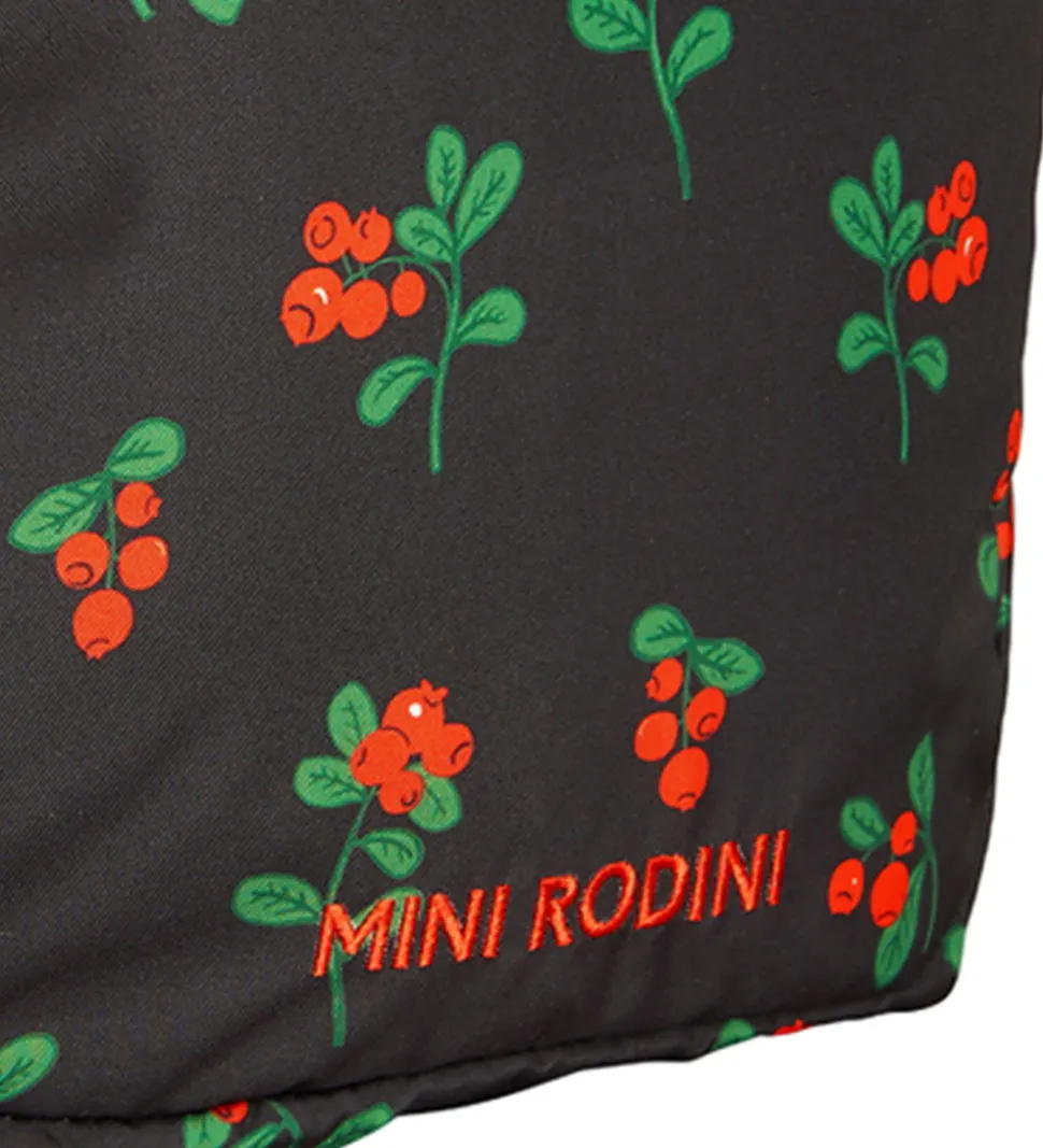 Mini Rodini Rygsæk - Sort m. Tyttebær