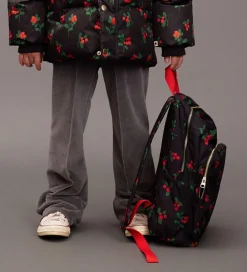 Mini Rodini Rygsæk - Sort m. Tyttebær