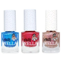 Miss Nella Neglelak - 3-pak - Tickle Me Pink/Abracadabra/Blue Th