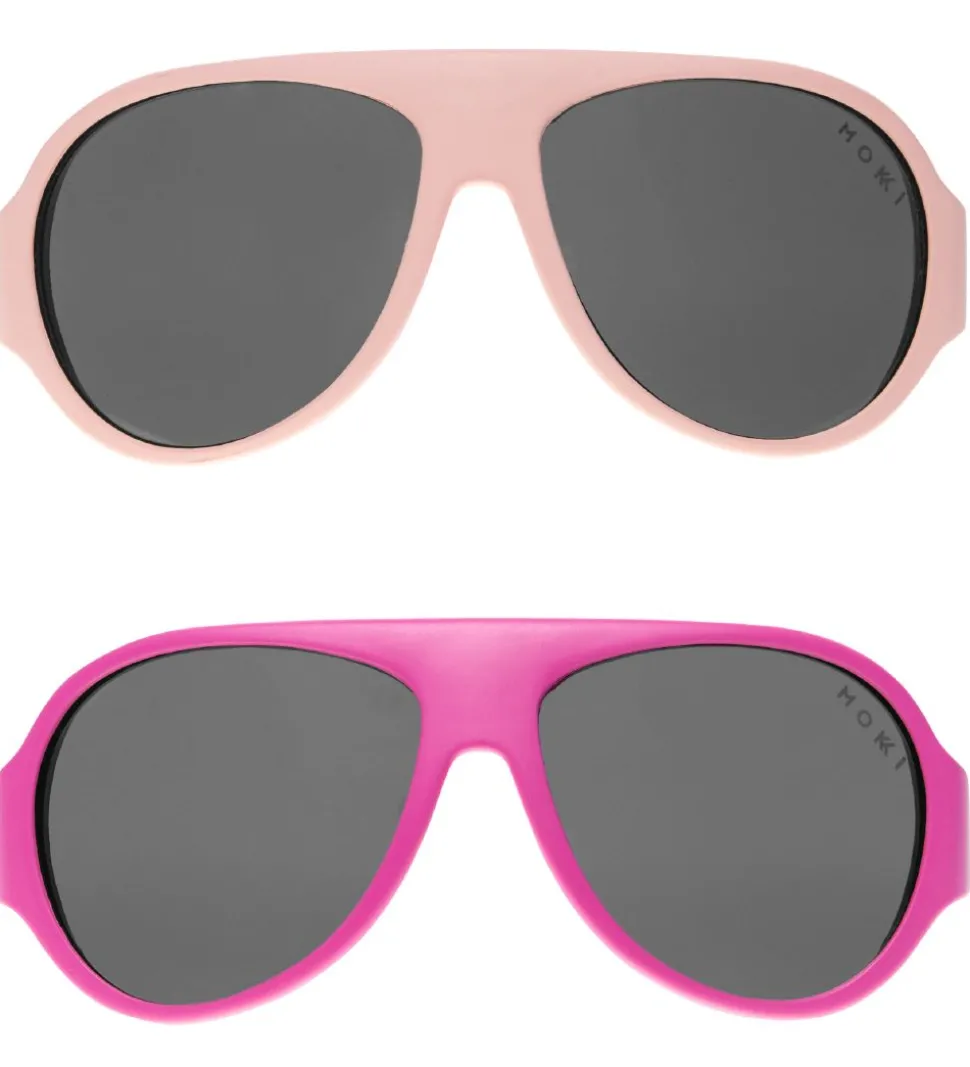 Mokki Solbriller - Click & Change - 10 dele - Rosa