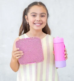 MontiiCo Madkasse m. 3 rum - Bento Three - 1 l - Floss Glitter