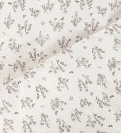Müsli Sengetøj - Junior - Floral - Balsam Cream/Walnut