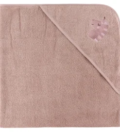 Nørgaard Madsens Babyhåndklæde - 100x100 cm - Rosa m. Enhjørning
