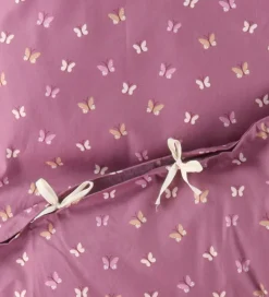 Nørgaard Madsens Sengetøj - Voksen - Mauve m. Sommerfugle