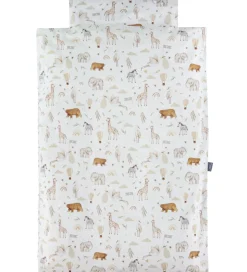 Nørgaard Madsens Sengetøj - Voksen - Beige m. Striber/Zoodyr