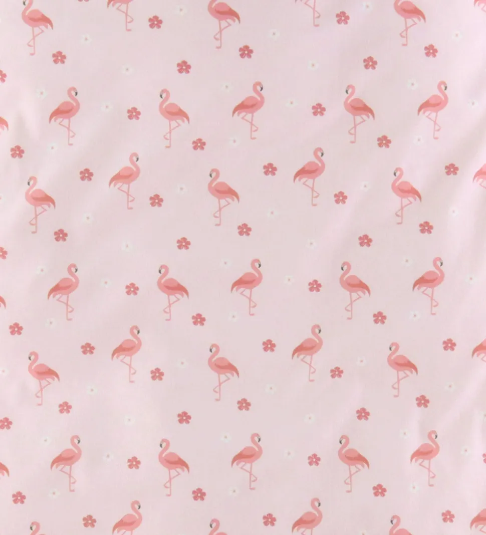 Nørgaard Madsens Sengetøj - Junior - Rosa m. Flamingo/Blomster