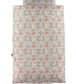 Nørgaard Madsens Sengetøj - Baby - Beige m. Rosa Ballerina