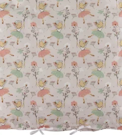 Nørgaard Madsens Sengetøj - Baby - Beige m. Rosa Ballerina