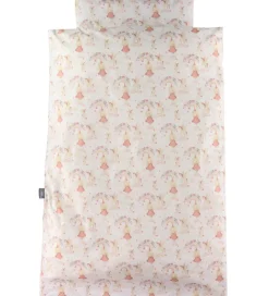Nørgaard Madsens Sengetøj - Voksen - Beige m. Prinsesser, Regnbu