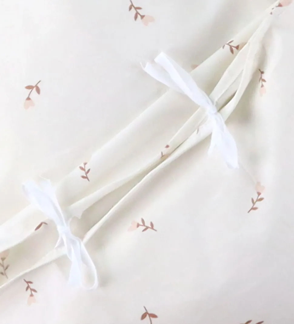 Nørgaard Madsens Sengetøj - Junior - Off White m. Mauve Blomster