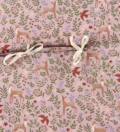Nørgaard Madsens Sengetøj - Junior - Rosa m. Bambi/Blomster