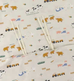 Nørgaard Madsens Sengetøj - Junior - Beige m. Bondegård