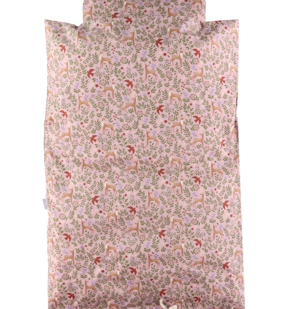 Nørgaard Madsens Sengetøj - Voksen - Rosa m. Bambi/Blomster